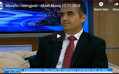 Intervista E Rektorit, Alush Musaj, Në RTK Për Konferencën “Ballkani Në Kontekst Evropian Dhe Global”