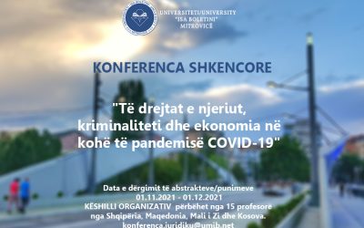 NJOFTIM NGA KËSHILLI ORGANIZATIV I KONFERENCËS SHKENCORE