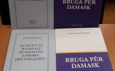 Prof.dr. Enver Hasani Dhuron Dy Tituj Të Librave Autoriale Për Bibliotekën Universitare