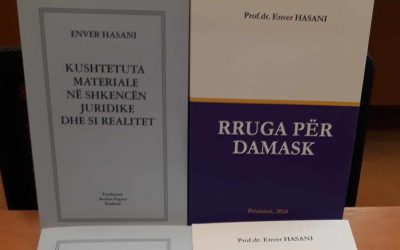 Prof.dr. Enver Hasani Dhuron Dy Tituj Të Librave Autoriale Për Bibliotekën Universitare