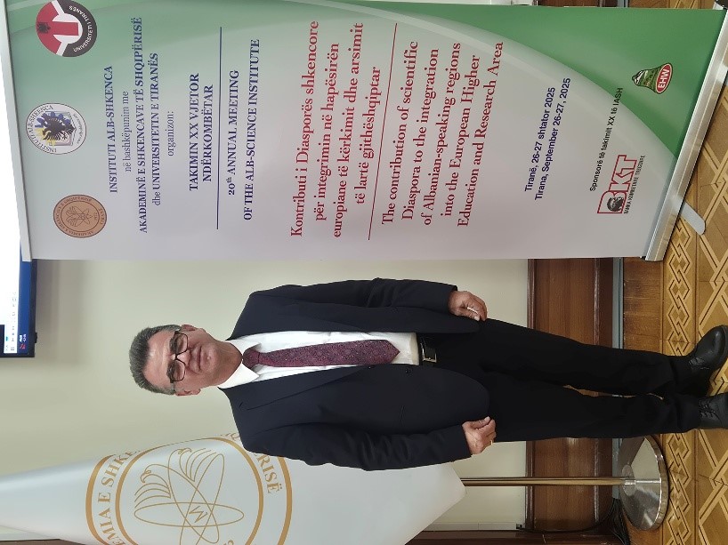 Prof.dr. Naser Peci Mori Pjesë Në Takimin Ndërkombëtar Jubilar XX-të Vjetor Të Instituti Alb-Shkenca 2025