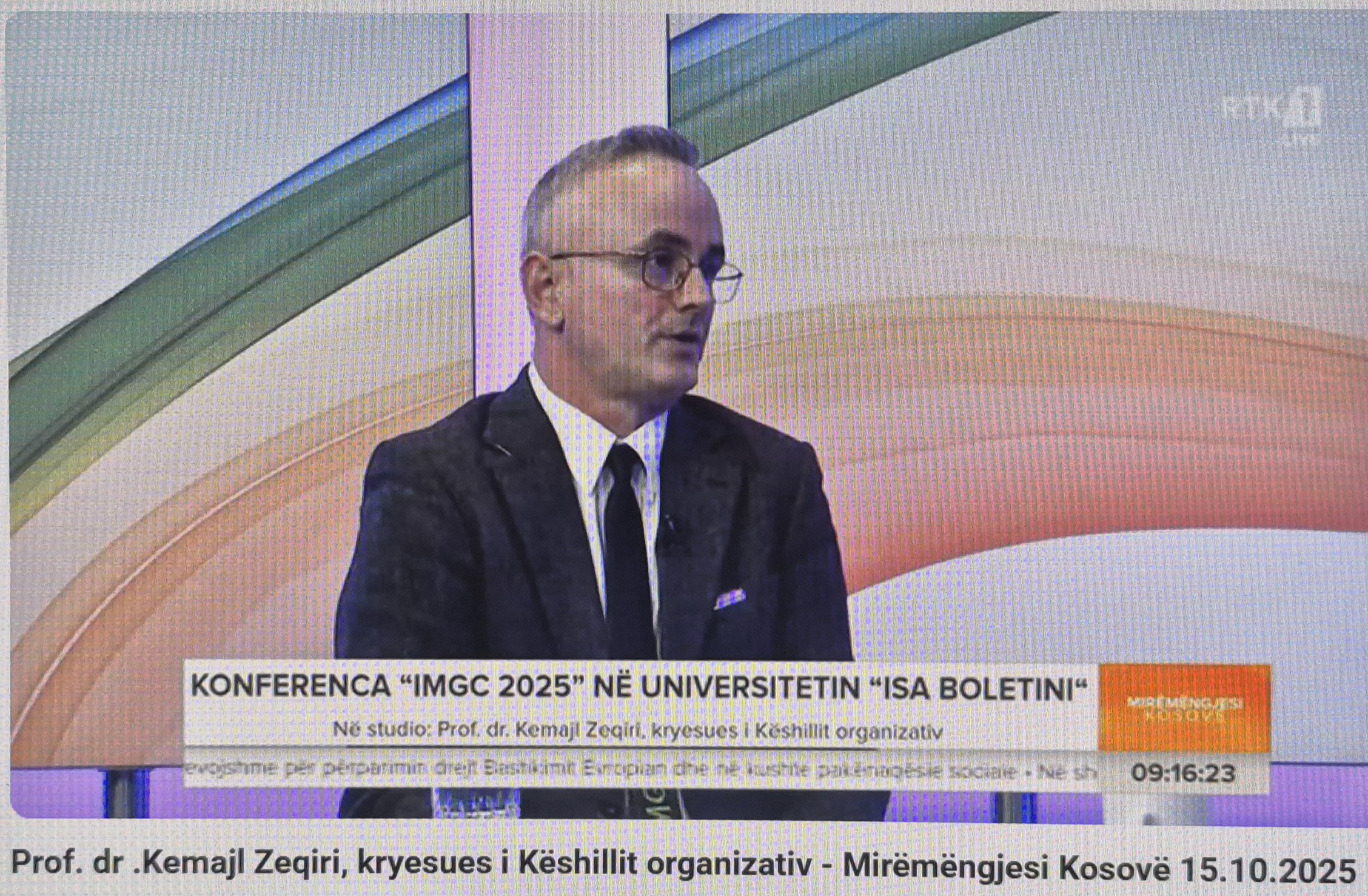 Prof.asoc.dr. Kemajl Zeqiri, Flet Në Programin E Mëngjesit Në RTK Për Konferencën E Gjeoshkencave Që Mbahet Më 16 Dhe 17 Tetor 2025 Në Universitetin “Isa Boletini” Në Mitrovicë!