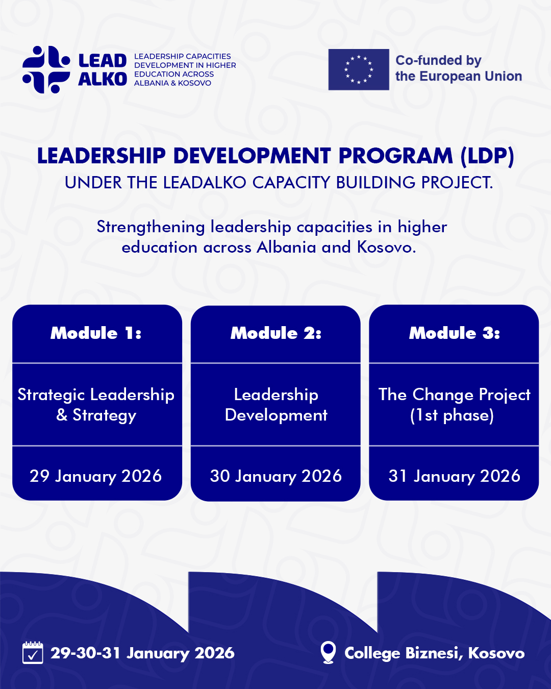 Programi I Zhvillimit Të Lidershipit (LDP) – Faza Pilot Fillon  Më 29, 30 Dhe 31 Janar 2026