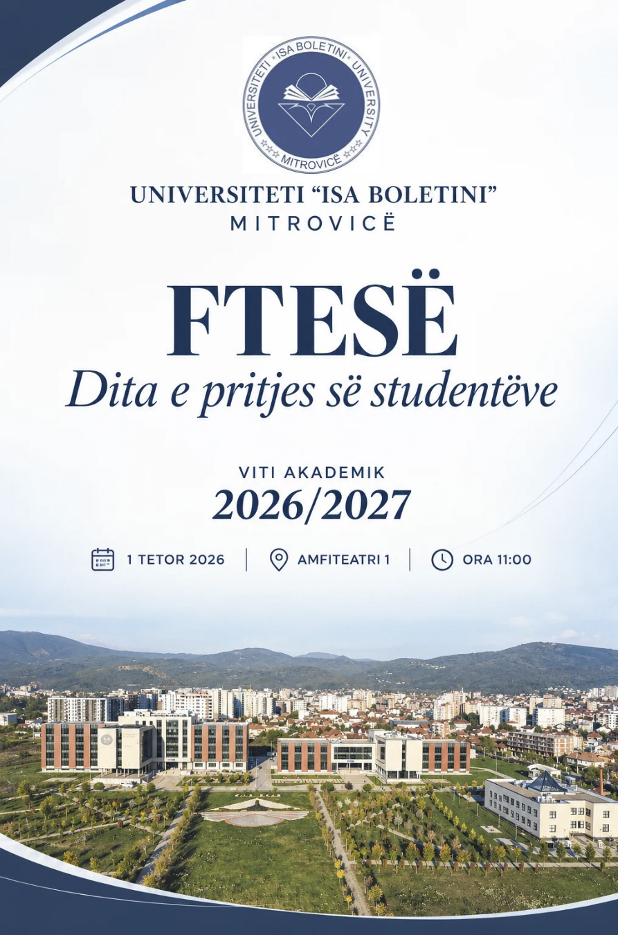 Ftesë Për “Ditën E Pritjes” Me Rastin E Fillimit Të Vitit Akademik 2026/27!