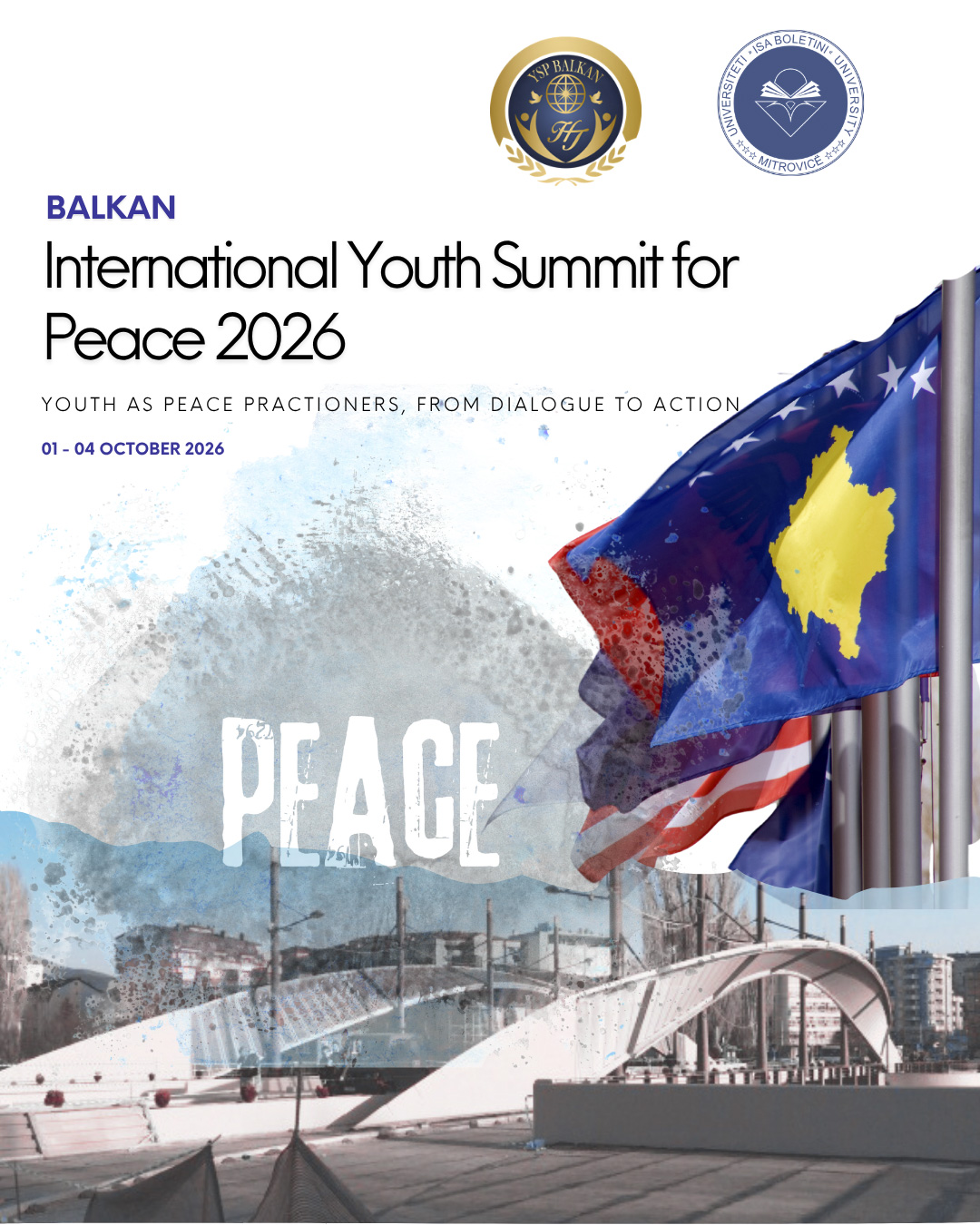 Ftesë Për Pjesëmarrje Në “International Youth Summit For Peace 2026”