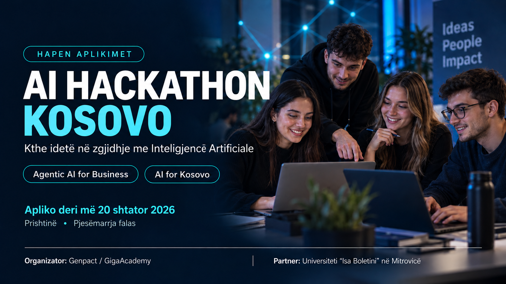 Hapet Aplikimi Për AI Hackathon Kosovo