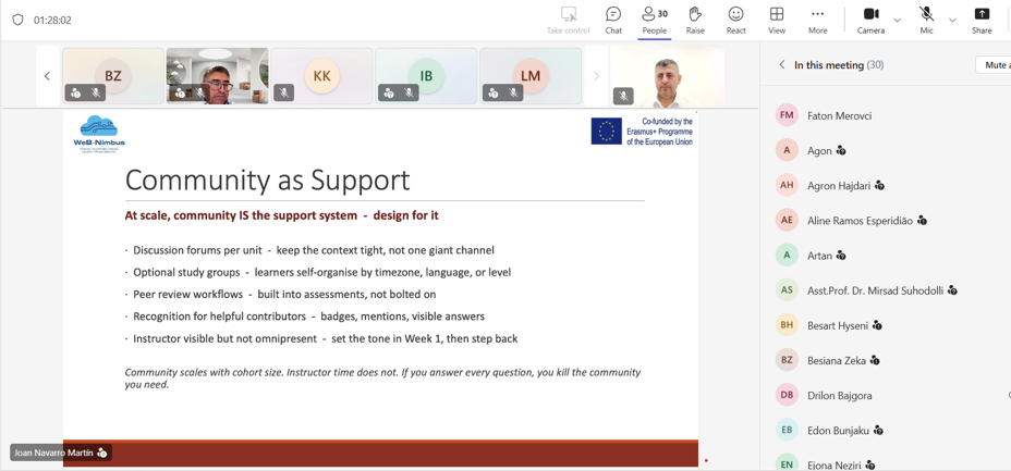 Vazhdon Trajnimi Në Kuadër Të Projektit WeB-NIMBUS